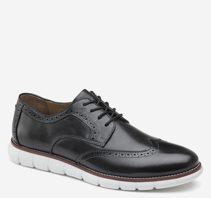 Johnston & Murphy Holden Wingtip Oxfordskor Herr - Svarta Finskor [RD1740925]